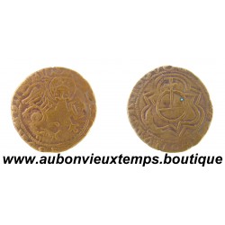 JETON de COMPTE au GLOBE CRUCIGERE Laiton ND – LION de St MARC - NUREMBERG - ALLEMAGNE