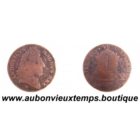 JETON Cuivre 1695 LOUIS XIV – CHAMBRES aux DENIERS