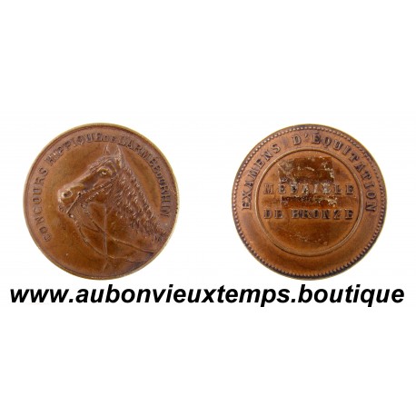 MÉDAILLE Bronze ND EXAMENS d’ÉQUITATION – CONCOURS HIPPIQUE de l’ARMÉE du RHIN