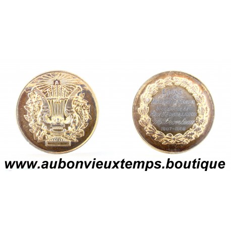 MÉDAILLE Argent 950‰ 1907 – 1908 VIOLONCELLE – PRIX d’EXCELLENCE – ANGERS - MUSIQUE, ARTS et CONCERTS