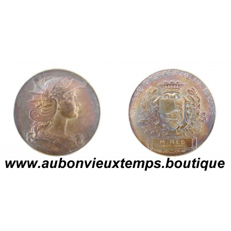 MÉDAILLE Argent 925‰ ND CAISSE d’ÉPARGNE de BAUGÉ
