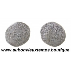 DOUZAIN aux CROISSANTS Billon ( Argent 292‰ ) 1551 Y HENRI II - BOURGES