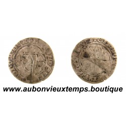 BLANC à la COURONNE Billon ( Argent 359 ‰ ) 1488 CHARLES VIII - ANGERS