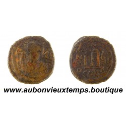 FOLLIS Bronze ND ( 578 – 582 ) TIBERE II CONSTANTIN – CONSTANTINOPLE – EMPIRE BYZANTIN