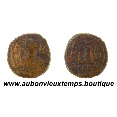 FOLLIS Bronze ND ( 578 – 582 ) TIBERE II CONSTANTIN – CONSTANTINOPLE – EMPIRE BYZANTIN