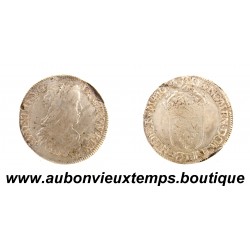 ½ ECU Argent 917‰ 1654 L LOUIS XIV à la MECHE LONGUE – BAYONNE