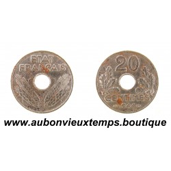 20 CENTIMES Fer 1944 ETAT FRANÇAIS 