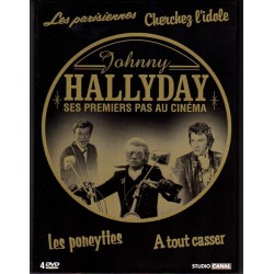 4 DVD JOHNNY HALLYDAY SES PREMIERS PAS AU CINEMA - 4 TITRES 2006