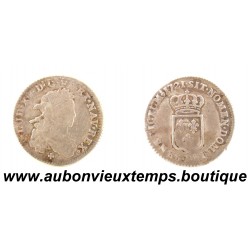 1/6 ECU Argent 917‰ 1721 T LOUIS XV – NANTES 