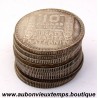 LOT 10 X 10 FRANCS Argent 680 ‰ TURIN