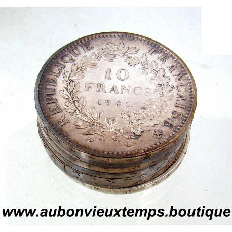 LOT 7 X 10 FRANCS Argent 900 ‰ HERCULE