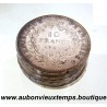 LOT 7 X 10 FRANCS Argent 900 ‰ HERCULE