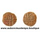 ½ MA-TAM ( CHE-TAM ) ( ½ ROUPIE ) Bronze ND ( 1835 – 1910 ) BHOUTAN