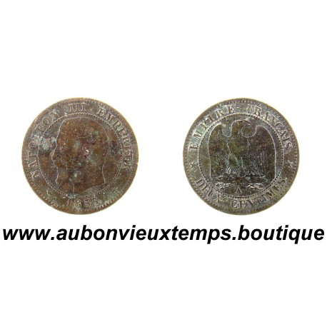 DEUX ( 2 ) CENTIMES Bronze 1853 A NAPOLEON III - PARIS