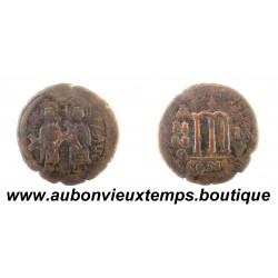 FOLLIS Bronze ND ( An 1 ) PHOCAS et LÉONTIA - CONSTANTINOPLE