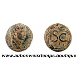 AS Bronze ND ( 41 – 54 Ap. J.C. ) CLAUDE – ( TIBERIUS CLAUDIUS DRUSUS ) – ANTIOCHE sur l’ORONTE - SYRIE