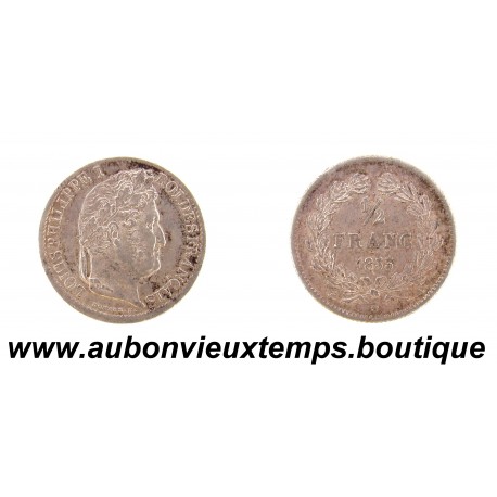 1/2 FRANC Argent 900 ‰ 1833 A LOUIS PHILIPPE 1er