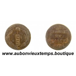ESSAI Bronze 1792 Au FAISCEAU et au BONNET PHRYGIEN