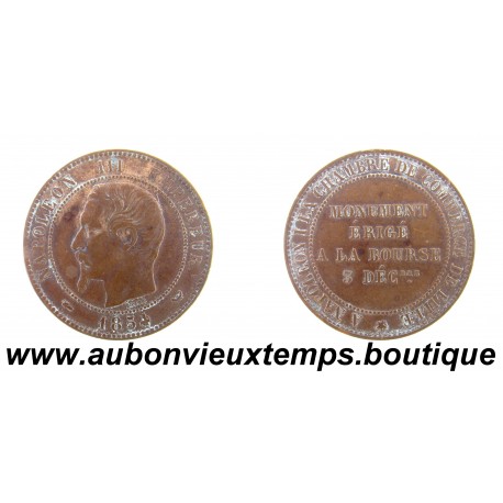 ESSAI Module 10 CENT Bronze 1854 NAPOLEON III - LILLE