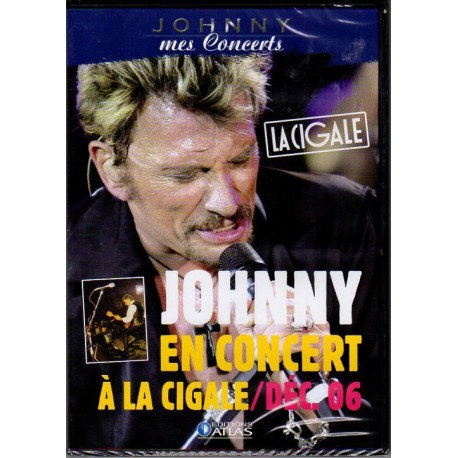DVD JOHNNY HALLYDAY LA CIGALE DECEMBRE 2006 - WARNER MUSIC 11 TITRES