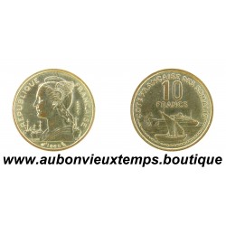 ESSAI 10 FRANCS Bronze-Alu 1965 COTE des SOMALIS