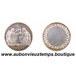 MEDAILLE Argent 800‰ 1854 MARIAGE à l’AUTEL de L.M. PETIT
