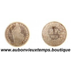 2 FRANCS Argent 835‰ 1878 B BERNE - SUISSE