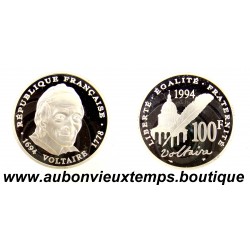 100 FRANCS Argent 900‰ BE 1994 VOLTAIRE