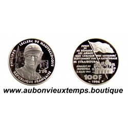 100 FRANCS Argent 900‰ BE 1994 P. LECLERC de HAUTECLOCQUE - 2ème DB