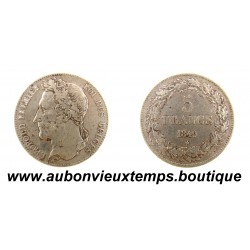5 FRANCS Argent 900‰ 1849 LEOPOLD PREMIER - TETE LAUREE - BELGIQUE