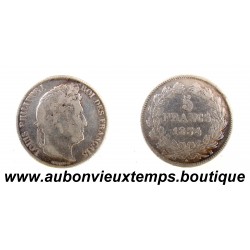 5 FRANCS Argent 900‰ 1834 H LOUIS PHILIPPE 1 - TETE LAUREE - LA ROCHELLE