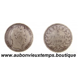 5 FRANCS Argent 900‰ 1837 MA LOUIS PHILIPPE 1 - TETE LAUREE - MARSEILLE