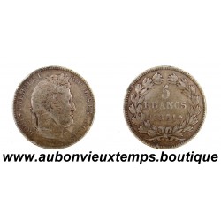 5 FRANCS Argent 900‰ 1831 D LOUIS PHILIPPE 1 - TETE LAUREE - LYON