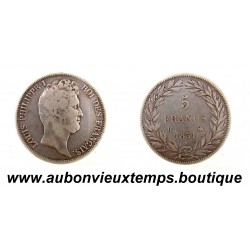5 FRANCS Argent 900‰ 1831 B LOUIS PHILIPPE 1 - TETE NUE - ROUEN