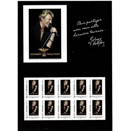 BLOC COLLECTOR TIMBRES JOHNNY HALLYDAY