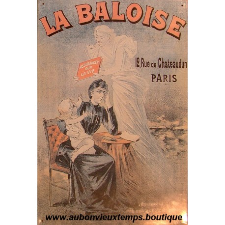PLAQUE TOLE LA BALOISE 440 X 290