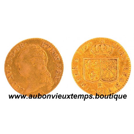 LOUIS OR - LOUIS XVI 1790 R RARE