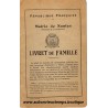 PAPIERS - LIVRET DE FAMILLE - MAIRIE de NANTES 1928