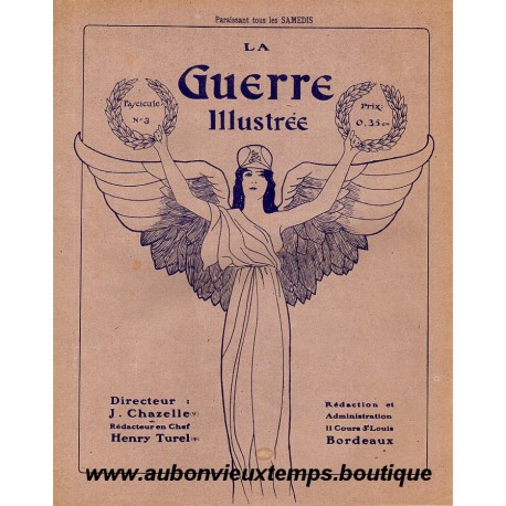 LA GUERRE ILLUSTREE - Rédacteur H. TUREL - FASCICULE N° 3 - 1914 1915