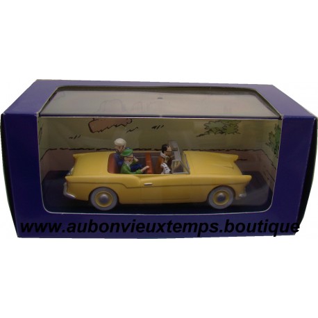 TINTIN EN VOITURE BORDURE - L'AFFAIRE TOURNESOL 