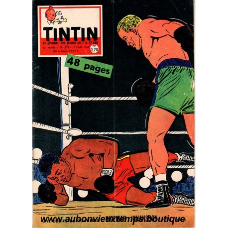 LE JOURNAL DE TINTIN N° 595 du 17.03.1960