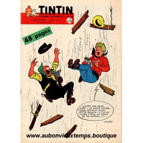 LE JOURNAL DE TINTIN N° 598 du 07.04.1960