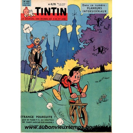 LE JOURNAL DE TINTIN N° 633 du 08.12.1960