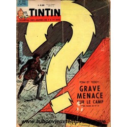 LE JOURNAL DE TINTIN N° 741 du 03.01.1963
