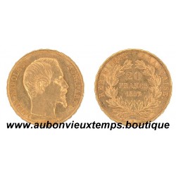 20 FRANCS OR LOUIS-NAPOLEON 1852 A EMPEREUR 