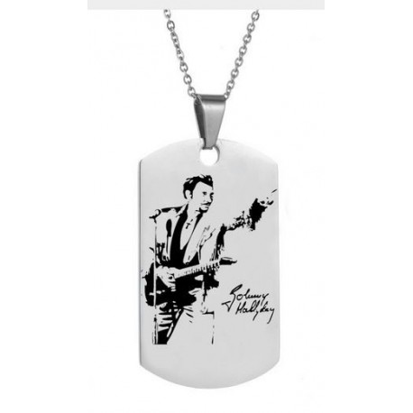 COLLIER PENDENTIF BIJOU JOHNNY HALLYDAY 