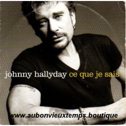 CD JOHNNY HALLYDAY CE QUE JE SAIS 1998 2 TITRES