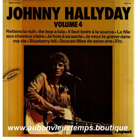 VINYL 33T JOHNNY HALLYDAY IMPACT N°4 1980 12 TITRES