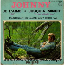 45T JE L'AIME - PHILIPS 437 191 - FEVRIER 1966 - JOHNNY HALLYDAY