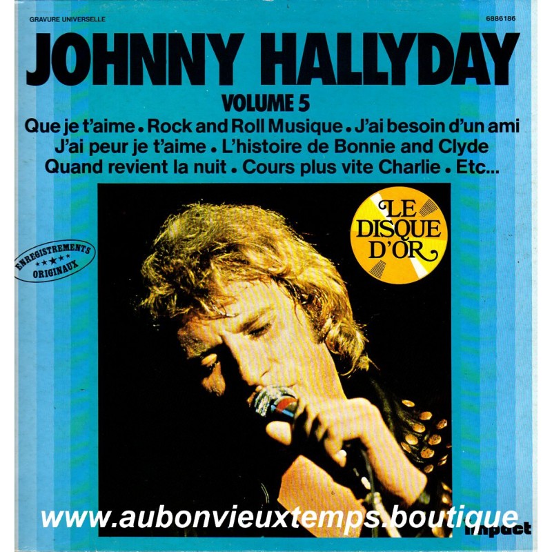cote disque vinyl 33 tours johnny hallyday